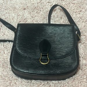 Louis Vuitton Black Purse with Gold hardware